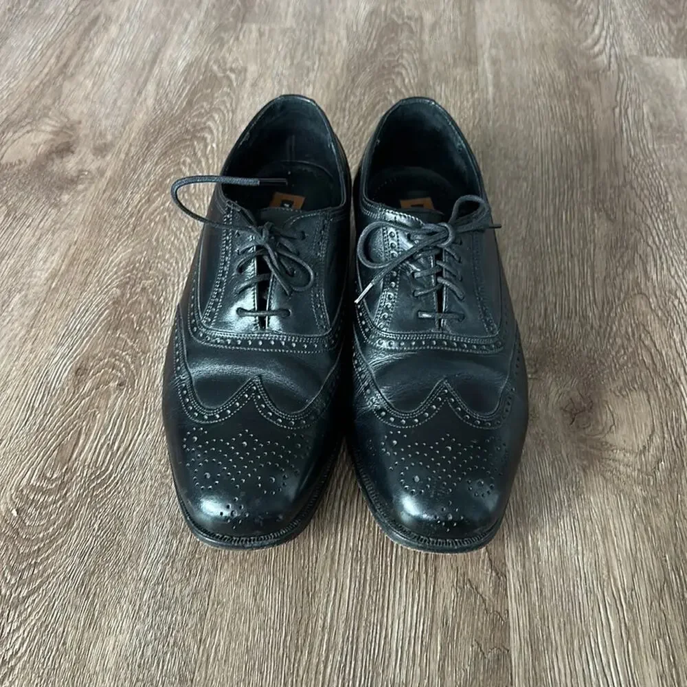 Florsheim Wingtip‎ Oxford Dress Shoes Black Men’s 9.5 3E Extra Wide